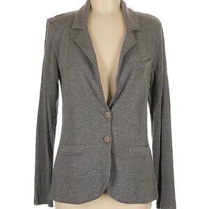 Tart Grey Heather Jersey Blazer with Shoulder Pads